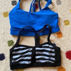 Lot of 2 lululemon bras, small